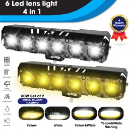 6 LED Future Eye Powerful 80 W Fog Lamp Motorbike, Car, Truck, Van LED (12 V, 80 W)-image-16