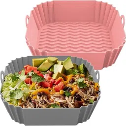 Silicone Air Fryer Liner Basket Bowl for 3 to 5QT,Reusable Nonstick Baking Tray Airfryer Tray-picture-19