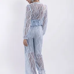 Stylecast X Hersheinbox Net Embroidered Semi-Sheer Co-Ords image 4