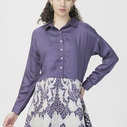HOUSE OF S Embroidered Shirt Neck Tunic With Trouser Co-Ords-picture-42