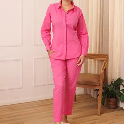 Ragavi Long Sleeves Pure Cotton Shirt With Trousers-picture-16