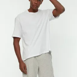 Trendyol T-Shirt With Shorts Knitted Night Suits-image-87