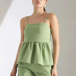 Stylecast X Kotty Green Shoulder Straps Top & Shorts-image-46