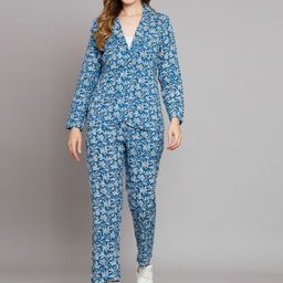 KALINI Floral Printed Linen Blazer With Trouser-picture-56