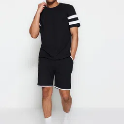 Trendyol T-Shirt With Shorts Knitted Night Suits-image-89