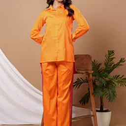 WEAVLLITE Colourblocked Pure Cotton Shirt & Trouser-image-25