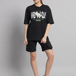 GRIFFEL Printed Pure Cotton T-shirt & Shorts-picture-14