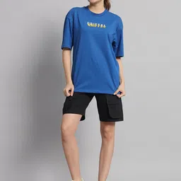 GRIFFEL Printed Pure Cotton T-shirt With Shorts-picture-57