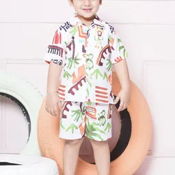 Aj DEZInES Boys Printed Pure Cotton Clothing Set-image-85