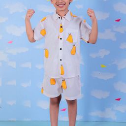 UNBIND Printed Pure Cotton Shirt with Shorts-image-34