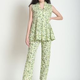 WELL KEPT Printed Organic Cotton Sleeveless Top & Trouser Co-Ords-image-22