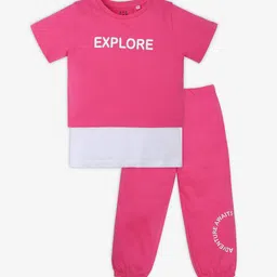 Ed-a-Mamma Girls Printed Pure Cotton Clothing Set-image-23