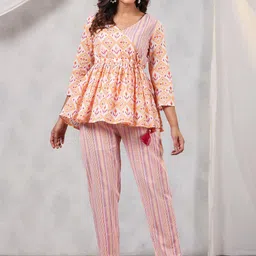 Amirah s Printed Pure Cotton Top & Trouser-picture-46