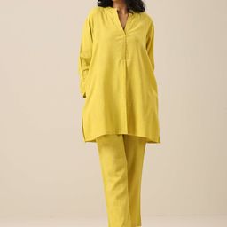 trueBrowns Women Pure Cotton Tunic With Trousers-image-18