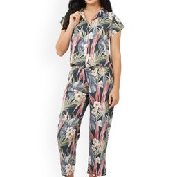 ESTERIA Tropical Printed Night Suit-picture-19
