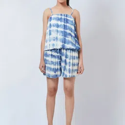 First Resort by Ramola Bachchan Women Tie & Dyed Camisole & Shorts Co-Ords-image-33