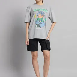 GRIFFEL Printed Pure Cotton T-shirt & Short-image-97