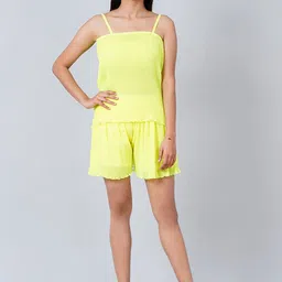First Resort by Ramola Bachchan Camisole & Shorts Co-Ords-picture-45