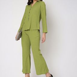 NOT SO PINK Textured Shirt With Trousers-picture-29