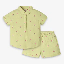 Ed-a-Mamma Girls Printed Pure Cotton Clothing Set-image-22