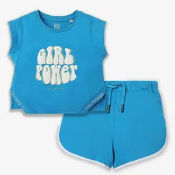 Ed-a-Mamma Girls Printed T-shirt With Shorts-image-60