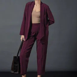 SASSAFRAS worklyf Shawl Collar Blazer With Trousers Co-Ords-picture-35