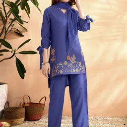 Anouk Embroidered Kurta & Trouser Co-Ords-33
