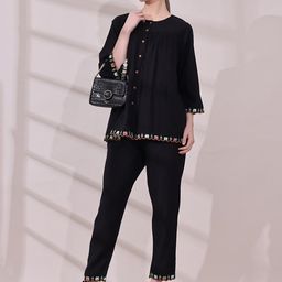 Anouk Embroidered Top With Trousers Co-Ords-image-86