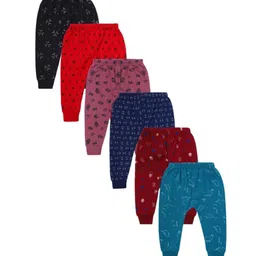 Superminis Kids Pack Of 6 Printed Mid Rise Joggers-image-18