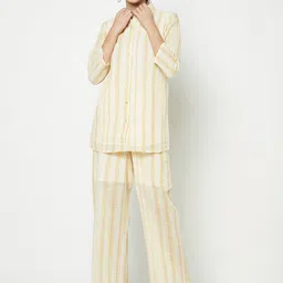 HOUSE OF S Striped Shirt and Trousers-image-43