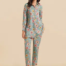 KALINI Floral Printed Tunic & Trousers-image-31