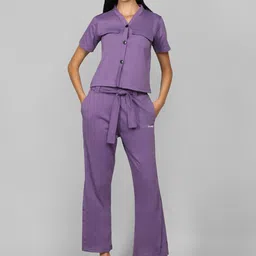 CHKOKKO V-Neck Shirt With Trousers-picture-28