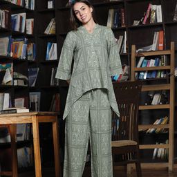 MAYSIXTY Printed Shirt With Trousers Co-Ords-55