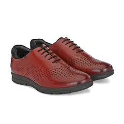 LEGWORK Men Leather Formal Oxfords-image-74