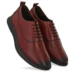 LEGWORK Men Leather Formal Oxfords-image-81