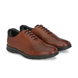 LEGWORK Men Leather Formal Oxfords-image-47