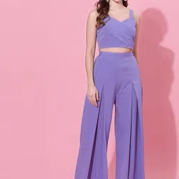 Selvia Sweetheart Neck Top With Trouser Co-Ords-image-42