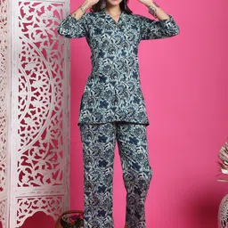Rajnandini Printed Pure Cotton Shirt With Trousers-picture-47