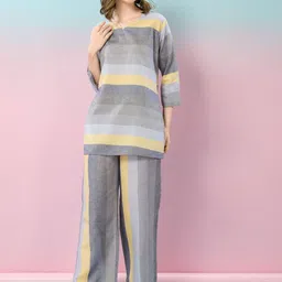 NIGHT FLOSS Printed Cotton Tunic & Trouser-image-5