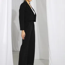 kotty bizwear KOTTY Basics Notched Lapel Collar Blazer With Trousers image 2