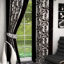 214 cm (7 ft) Polyester Semi Transparent Door Curtain (Pack Of 2)-22