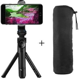 BOPUD Mini Tripod Stand for Smartphones Bluetooth Selfie Stick Bluetooth + carry Bag Tripod, Monopod, Monopod Kit, Tripod Kit-10