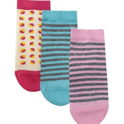 Mint & Oak Kids Pack Of 3 Ankle-Length Socks-39