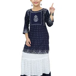 BAESD Girls Printed Kurta With Skirt-image-40