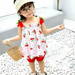 BAESD Girls Printed Tunic With Trousers-55
