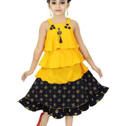 BAESD Girls Printed Top With Skirt-image-32