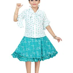 BAESD Girls Printed Top with Skirt-image-31