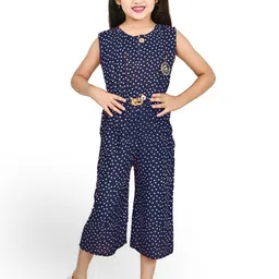 BAESD Girls Printed Sleeveless Basic Jumpsuit-image-14