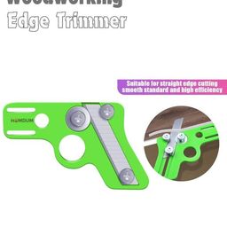 homdum Homdm Woodworking Edge Trimmer,Edge Cutter Tool Woodworking Hand Trimming Tool for Wood Edge Banding with 10Pcs Adjustable Blade image 3