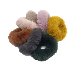 CHANDERKASH Women Set of 6 Fur Ponytail Holders-6